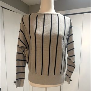 Grey and navy stripped sweater